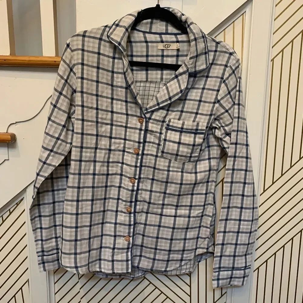 UGG Flannel Buttondown PJ Top